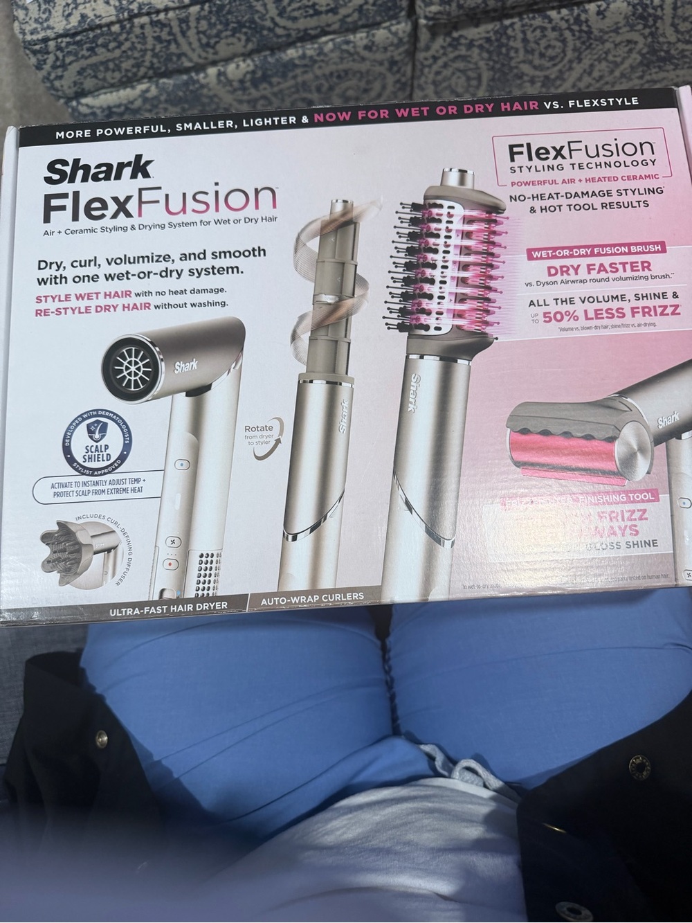 FlexFusion Pink & Silver Wet-or-Dry Styling Brush